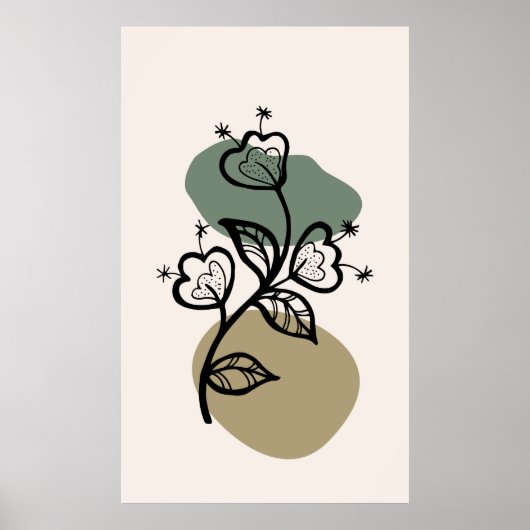 Trendfarbenes Hintergrunddesign Poster (Vorne)