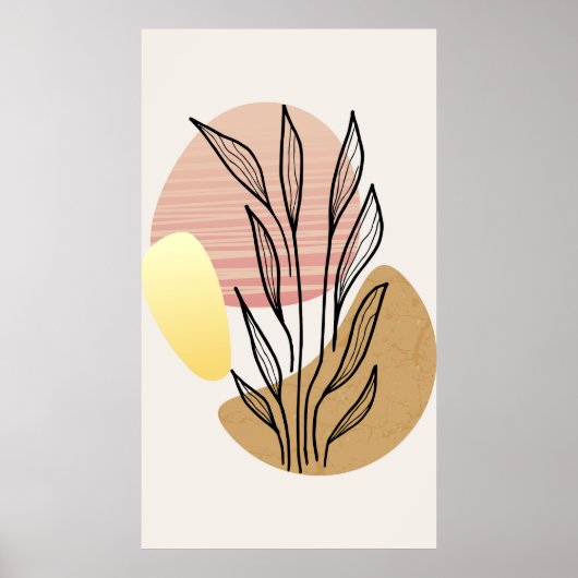 Trendfarbenes Hintergrunddesign Poster (Vorne)