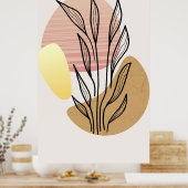 Trendfarbenes Hintergrunddesign Poster (Küche)