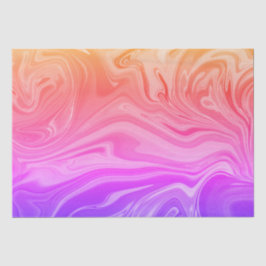 Trendfarbenes Lila Rot-Gelb Abstrakt   Seidenpapier