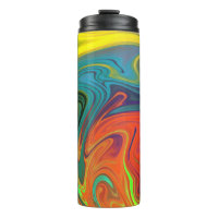 Trendfarbenes Neonorangefarbenes, blau-gelbes Grün