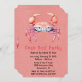 Trendfarbenes Party oder Party Einladung (Vorne/Hinten)