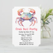 Trendfarbenes Party oder Party Einladung (Stehend Vorderseite)