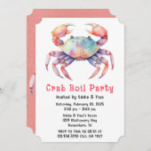 Trendfarbenes Party oder Party Einladung (Vorne/Hinten)