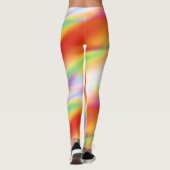 Trendfarbenes und Cooles, Abstraktes Muster Leggings (Rückseite)