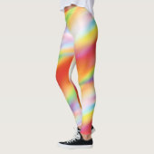 Trendfarbenes und Cooles, Abstraktes Muster Leggings (Links)