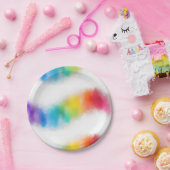Trendfarbige Abstrakte Vorlage Moderner Regenbogen Pappteller (Party)