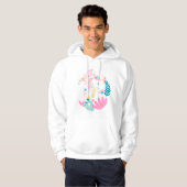Trendfarbige Wildblumen-Geschenk Hoodie (Vorne ganz)