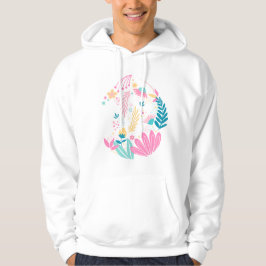 Trendfarbige Wildblumen-Geschenk Hoodie