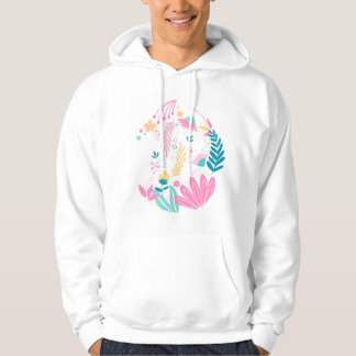 Trendfarbige Wildblumen-Geschenk Hoodie