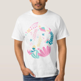 Trendfarbige Wildblumen-Geschenk T-Shirt