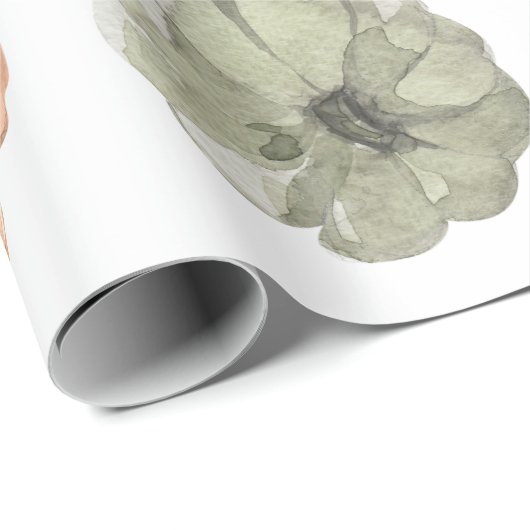 Trendfarbiges Kürbismuster | Herbstwoben Geschenkpapier (Rolleneckpunkt)