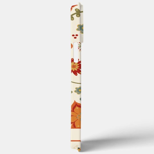 Trendflorale Muster Hübsch Name Inspirivity Case-Mate iPhone Hülle (Rückseite / Rechts)