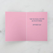 Trendgelbe Hübsche Blumenzettel für Mamas Karte (Innenseite)