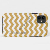 Trendgelbe Zickzack Zickzackmuster, Case-Mate iPhone Hülle (Rückseite (Horizontal))