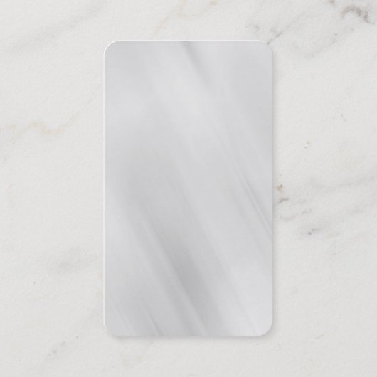 Trendgraue abgerundete Corner Business Card Visitenkarte (Rückseite)