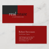 Trendgraue Real Anwesen Agent Business Card Visitenkarte (Vorne/Hinten)