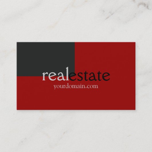 Trendgraue Real Anwesen Agent Business Card Visitenkarte (Vorderseite)
