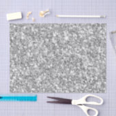 Trendgrauer und weißer funkelnder Glitzer Seidenpapier (Handwerk)