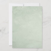 Trendgrün Einladung (Rückseite)