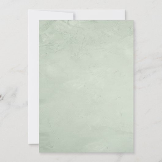 Trendgrün Einladung (Rückseite)