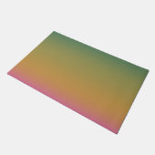 Trendgrün-gelb-rosa Farbverlauf Fußmatte (Schrägansicht)