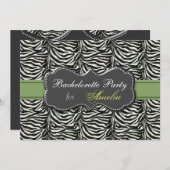 Trendgrün Junggeselinnen-Abschied Einladungen (Vorne/Hinten)