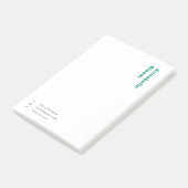 Trendgrüne Moderne Minimalistisch einfach Post-it Klebezettel (angewinkelt)