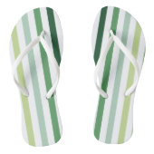 Trendgrüne Streifen Badesandalen (Fußbett)