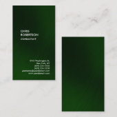 Trendgrüne, weiße, senkrechte Visitenkarte (Vorne/Hinten)