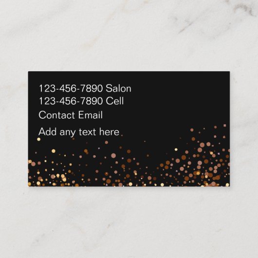 Trendhair-Stylist-Visitenkarten für preisgünstige Visitenkarte (Rückseite)