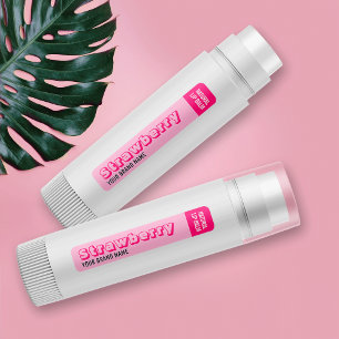 Trendheiß rosa Girly Lip Gloss 5,5 g Lip Balg Tube Etiketten
