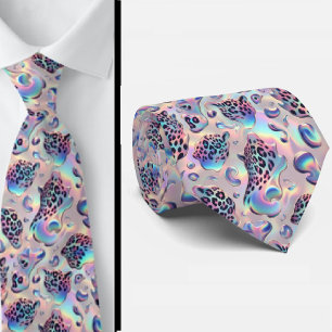 Trendig & Bold Opal-Leopardenprint-Krawatte Krawatte