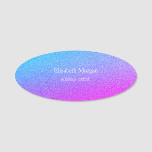 Trendig Cool Glitter Ombre Namensschild