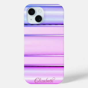 Trendig Coole Gestreifte Lila Case-Mate iPhone Hülle