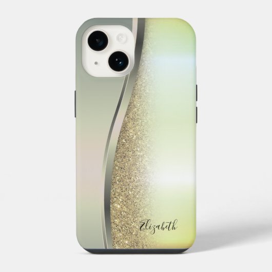 Trendig Cooler Glitter iPhone Hülle (Rückseite)