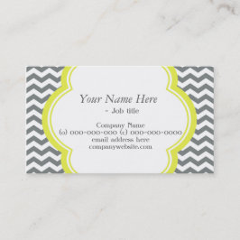 Trendig, elegant, modern grau-weiß Zickzack Visitenkarte
