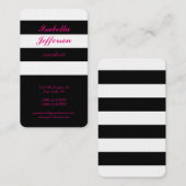 Trendig gestreift Moderne Minimalistische Beruflic Visitenkarte (Vorne/Hinten)