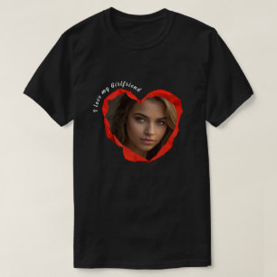Trendig Ich Liebe Meine Freundin Rotes Herz Benutz T-Shirt