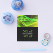 trendig minimalistisch gürtelgrün abstrakt flyer (Einzeln)