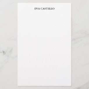 Trendig Moderne Elegante Einfache Weiße Profession Briefpapier