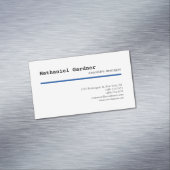 Trendig Schlicht kreativ Modernes, Minimalistisch Magnetische Visitenkarte (Beispiel)