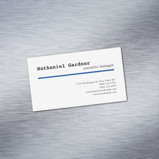 Trendig Schlicht kreativ Modernes, Minimalistisch Magnetische Visitenkarte (Beispiel)