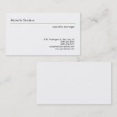 Trendig Schlicht kreativ Modernes, Minimalistisch Visitenkarte (Vorne/Hinten)