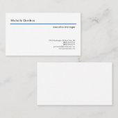 Trendig Schlicht kreativ Modernes, Minimalistisch Visitenkarte (Vorne/Hinten)