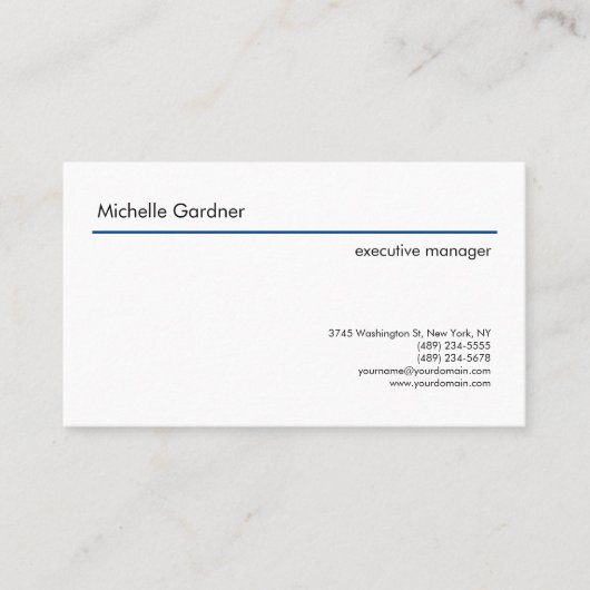 Trendig Schlicht kreativ Modernes, Minimalistisch Visitenkarte (Vorderseite)