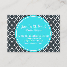 trendig, schön, klassisch, mädchenhaft B&W Quarref Visitenkarte