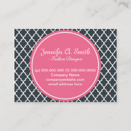 trendig, schön, klassisch, mädchenhaft B&W Quarref Visitenkarte