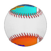 Trendig und bunt baseball (Rückseite)