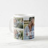 Trendige 5-Foto-Collage Daddy Kaffeetasse (Vorderseite Links)